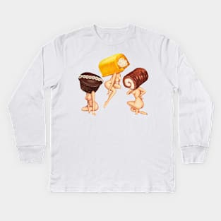 Snack Cake Girls Kids Long Sleeve T-Shirt